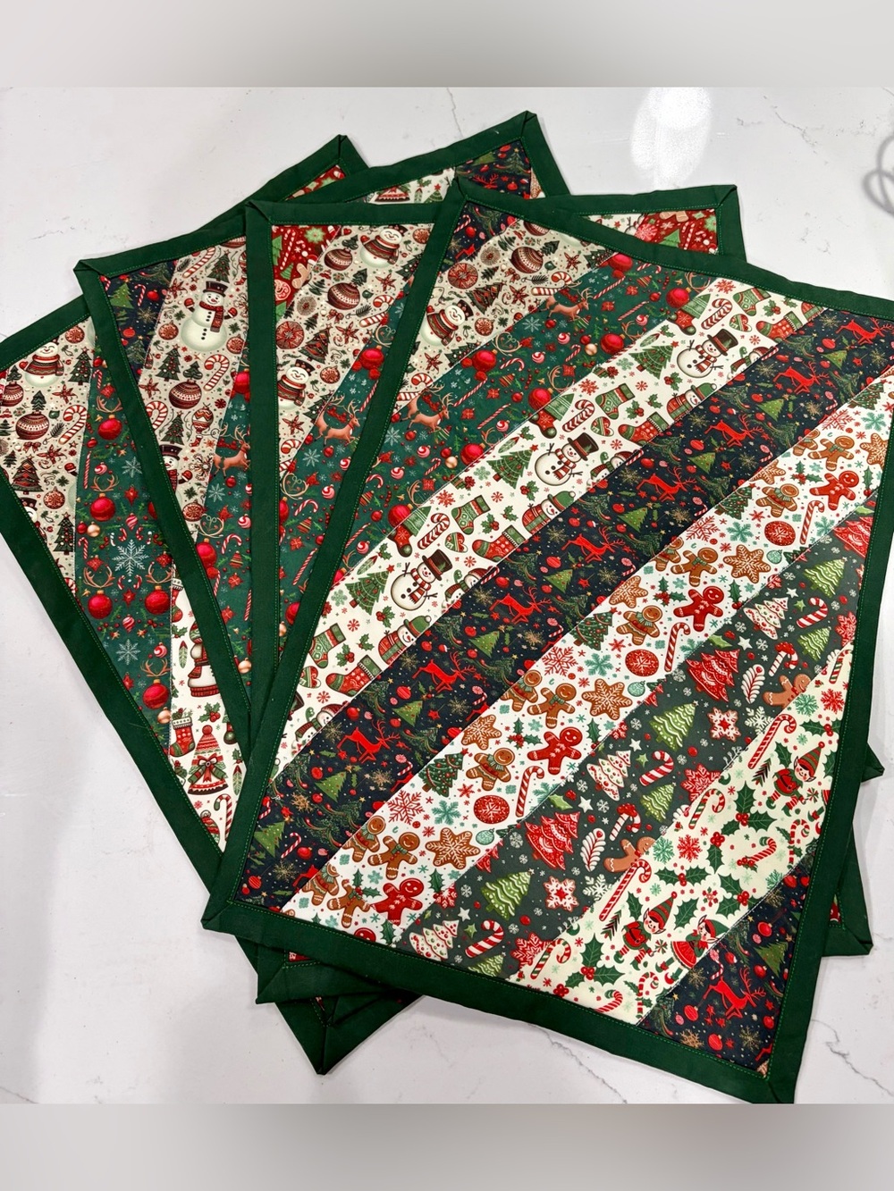 Set of 4 Christmas Placemats